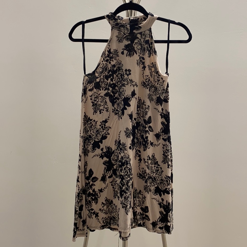A Line Floral Mini Dress